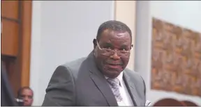  ?? Photo: Moses Magadza ?? Impressed… SADC PF Vice-President Isaac Mmemo Magagula.