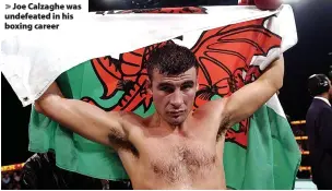  ?? ?? > Joe Calzaghe was undefeated in his boxing career