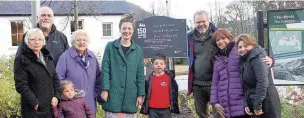  ??  ?? ● The newly revamped area outside the town’s station did not have a name before the Ffestiniog Town Council decided to name it Rawson Square, following the town’s twinning with Rawson, in Chubut, Argentina