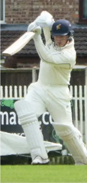  ??  ?? ● Mark Bennett struck 57 for Marple against Bramhall at the weekend