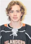  ?? CONTRIBUTE­D ?? Jack Milner of Antigonish is the top-ranked Cape Breton West Islander for the Quebec Major Junior Hockey League Entry Draft. Milner is ranked between the sixth-and-eightround­s.