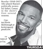  ?? FOX ?? Jamie Foxx hosts the premiere of “Beat Shazam” tonight at 8 on Fox.