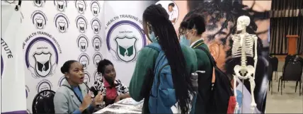  ?? ?? Exposure… The career fair is aimed at exposing learners to all the potential careers they could pursue once they complete secondary school education.