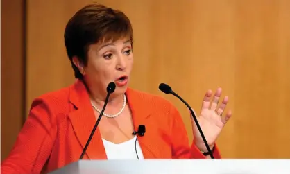  ?? Photograph: Jim Watson/AFP via Getty Images ?? Speaking in Washington, Kristalina Georgieva singled out the UK for its growing inequality gap.