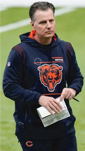  ?? NAM Y. HUH/AP ?? Bears coach Matt Eberflus has enough talent to put together a solid defense in 2022.