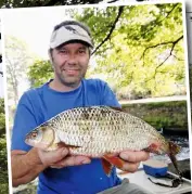  ??  ?? Stour in Canterbury, Kent. A huge roach from the River