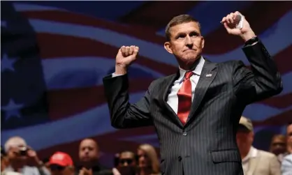  ?? Photograph: Mike Segar/Reuters ?? Michael Flynn at a Trump campaign event in 2016.