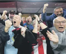  ??  ?? Sunderland fans.