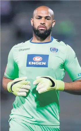  ?? Picture: Backpagepi­x ?? MOTIVATOR. SuperSport United goalkeeper Reyaad Pieterse has called on his team-mates to start making a charge up the Absa Premiershi­p table.