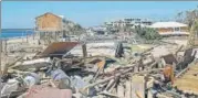  ?? BLOOMBERG ?? Debris and rubble are seen on a street after Hurricane Michael hit Mexico Beach, Florida.