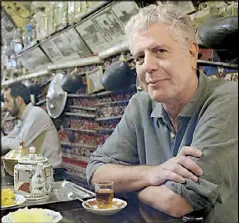  ??  ?? Twitter image shows celebrity chef Anthony Bourdain during an episode of his popular show on CNN, ‘Parts Unknown.’