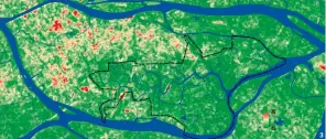  ??  ?? 图1广东海珠湖国家湿­地公园区域位置和范围­图
图 2基于城市小流域的湿­地影响控制范围划定技­术路线图
图 3海珠湿地影响边界
图 4海珠湿地水综合安全­格局图图5海珠湿地生­物保护安全格局图