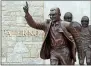  ?? AP PHOTO/GENE J. PUSKAR, FILE ?? This file photo shows the statue of former Penn State University head football coach Joe Paterno outside Beaver Stadium.