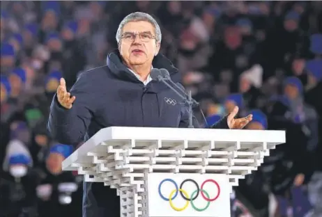  ?? GETTY IMAGES ?? ▪ Internatio­nal Olympic Committee (IOC) president Thomas Bach said he hopes India will be able to tap into its potential in the Olympics.