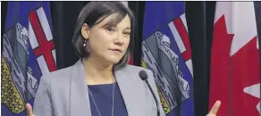  ?? DEAN BENNETT/ THE CANADIAN PRESS ?? Environmen­t Minister Shannon Phillips reacted Friday to the divestment movement: “Alberta’s work on this matter has been recognized, certainly in the investment community.”