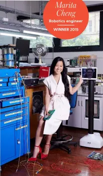  ??  ?? Marita Cheng
Robotics engineer
WINNER 2015