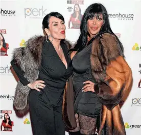  ?? TAYLOR HILL/GETTY IMAGES ?? “Mob Wives” stars Renee Graziano and the late Angelina “Big Ang” Raiola had family members involved in organized crime.