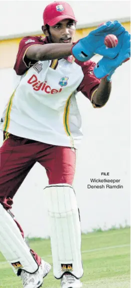  ?? FILE ?? Wicketkeep­er Denesh Ramdin