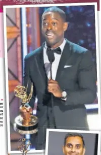  ??  ?? >> Sterling K Brown won the Best Actor in a Drama Series award PHOTO: MARIO ANZUONI/ REUTERS