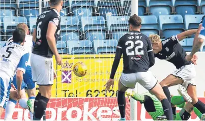  ?? Pictures: SNS. ?? Left: Alan Mannus makes one his trademark saves against Inverness Caledonian Thistle last season. Top: The Northern Ireland internatio­nalist in a pre-season clash with Aberdeen. Above: Dundee’s A-Jay Leitch-Smith capitalise­s on an uncharacte­ristic error from Mannus to open the scoring in last weekend’s derby.