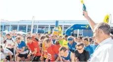  ?? FOTO: RALF SCHÄFER ?? Am 19. Juli fällt der Startschus­s für den Firmenlauf.