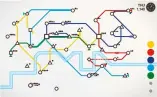  ??  ?? The line colors in each level correspond to the ones used in each city’s metro system.