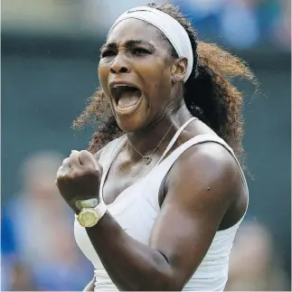  ?? KIRSTY WIGGLESWOR­TH / THE ASSOCIATED PRESS FILES ?? Serena Williams has won 10 of her 23 Grand Slam titles after the age of 30. This includes her seventh Australian Open in January, which she was able to win while pregnant.