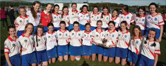  ??  ?? The Aughrim/Annacurra side who defeated Knockanann­a in the Under-14 ‘A’ final in Pearse’s Park on Saturday afternoon.