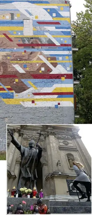  ?? AP ?? En Varsovia lo honran con esta enorme estatua.