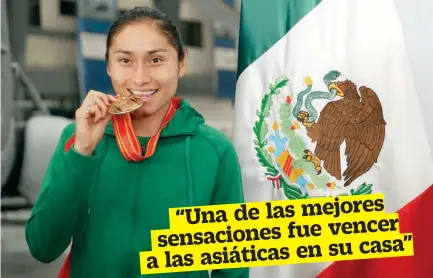  ??  ?? Guadalupe regresó del Mundial de Marcha por equipos con oro en 20 km.