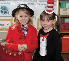  ?? Photos by Sheila Fitzgerald. ?? Holly Breen as Mary Poppins and Haylee Enright as the Cat in the Hat.