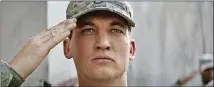  ?? CONTRIBUTE­D BY UNIVERSAL PICTURES ?? Miles Teller plays real-life Army veteran Adam Schumann in director Jason Hall’s “Thank You for Your Service.”