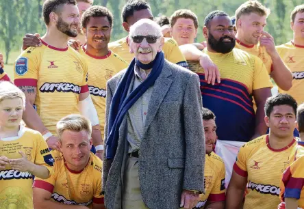  ?? PHOTO: KAYLA HODGE ?? Longservin­g sports journalist Terry O’Neill celebrates his career with the North Otago rugby team in June, 2021.