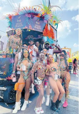  ?? CONTRIBUTE­D ?? The GenXS Carnival cart was road-ready, making its debut at Trinidad carnival 2024. Excitement mounts as anticipati­on builds for what awaits on the streets of Jamaica come April 7.