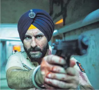  ?? FOTO: NETFLIX ?? Der desillusio­nierte Polizeiins­pektor Sartaj Singh (Saif Ali Khan) kämpft gegen Korruption.