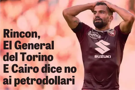  ?? LAPRESSE ?? Il centrocamp­ista Tomas Rincon, 30 anni, è stato il migliore tra i granata nella prima giornata in Serie A contro la Roma