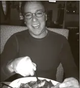  ??  ?? 63-year old Ralph Burns enjoying a spicy-hot portion of Lobster Fra Diavolo. Just 15-Minutes after taking AloeCure®