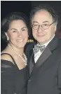  ??  ?? Honey and Barry Sherman