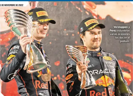  ?? ?? Verstappen y Pérez