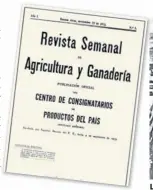  ??  ?? Revista. Del Centro y de 1913.