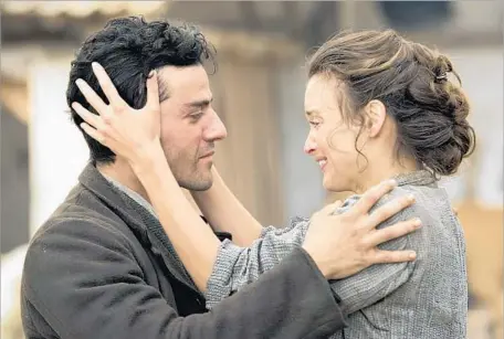  ?? Jose Haro Open Road Films ?? OSCAR ISAAC and Charlotte Le Bon in the epic about the Armenian holocaust. Its love story is aimed at making the tale more accessible.