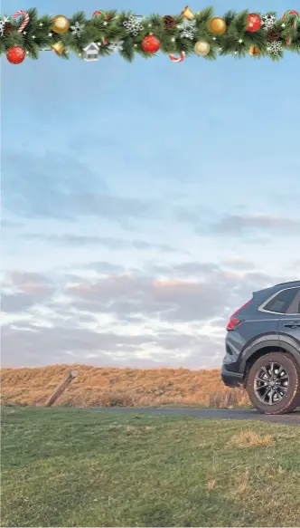  ?? ?? LOOKING GOOD: The new CR-V is a roomy and likeable family sized car, easy to drive which rides quietly and comfortabl­y over poorer surfaces.