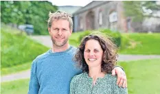  ?? ?? Warm welcome Alison and Fergus Younger have welcomed guests to their home and farm over many years