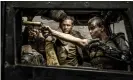  ??  ?? Mad Max without Max ... a still from Fury Road with Tom Hardy as Max and Charlize Theron as Furiosa. Photograph: Jasin Boland/AP