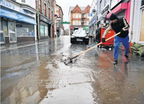  ??  ?? Parts of Pontypridd suffered severe flooding as the River Taff burst its banks last month