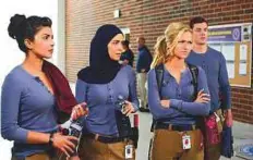  ??  ?? Actress Priyanka Chopra (left) plays the character Alex Parrish in the series Quantico, which airs on ABC