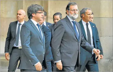  ?? AFP ?? PRESIDENTE. El dirigente del Partido Popular rechaza el referéndum de autodeterm­inación catalán.