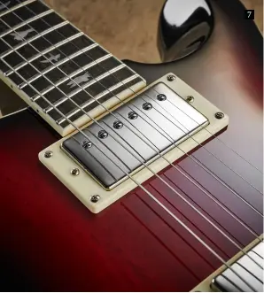  ??  ?? 7
7. The covered 58/15 ‘S’ pickups are Indonesian­made versions of PRS’s USA 58/15 humbuckers developed specifical­ly for these guitars. They utilise PRS’s ‘TCI’ technology “to prove what your ears are hearing and using the data to manipulate the nuances of sound to ensure your ears are working correctly”, adds Jack Higginboth­am