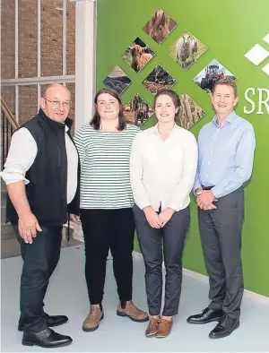  ??  ?? TRAINEE SCHEME: From left, George Baikie, Iona Brisbane, Maimie Sloan and Mike Wijnberg