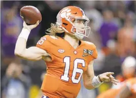  ?? GERALD HERBERT/AP ?? Trevor Lawrence should have Clemson in contention for another national title.